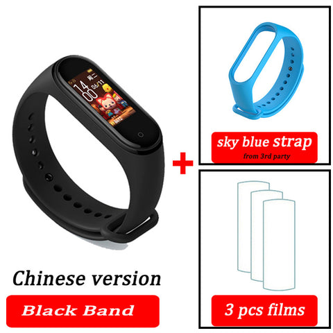 Original XiaoMi  Mi Band 4 Smart Wristband Fitness Bracelet MiBand Band 4 Heart Rate Time Big Touch Screen  Message Smartband - RELEVAZA