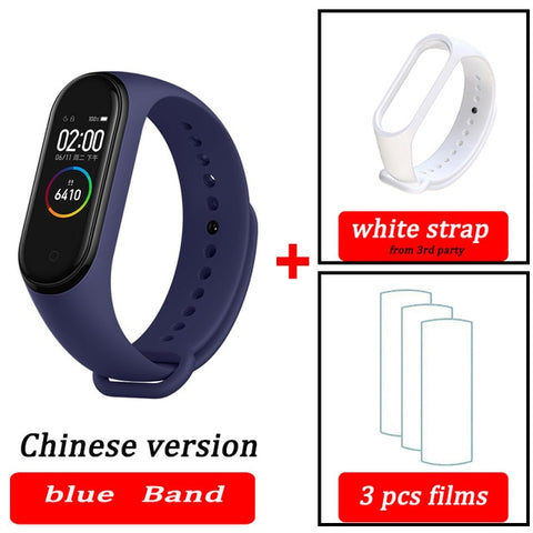 Original XiaoMi  Mi Band 4 Smart Wristband Fitness Bracelet MiBand Band 4 Heart Rate Time Big Touch Screen  Message Smartband - RELEVAZA