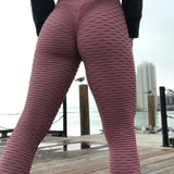 SVOKOR Fitness Female Leggings Polyester Ankle-Length Breathable Pants Leggins Women Standard Fold Push Up  Legging - RELEVAZA