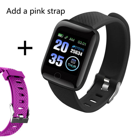 Smart Band Blood Pressure 1.14'' Screen Fitness Tracker Watch Heart Rate Fitness Bracelet Waterproof Music Control For Men Women - RELEVAZA