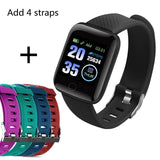 Smart Band Blood Pressure 1.14'' Screen Fitness Tracker Watch Heart Rate Fitness Bracelet Waterproof Music Control For Men Women - RELEVAZA