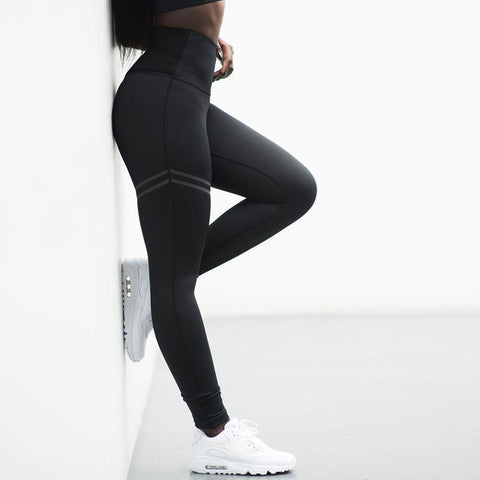 NORMOV New Hotsale Women Gold Print Leggings No Transparent Exercise Fitness Leggings Push Up Workout Female Pants - RELEVAZA