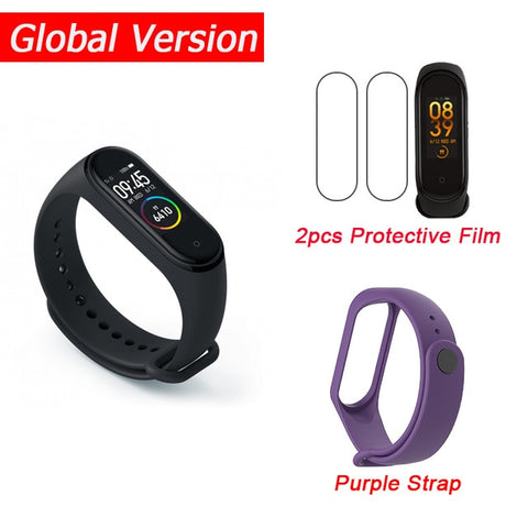 In Stock New Xiaomi Mi Band 4 Smart Miband 4 0.95" AMOLED Screen Waterproof Heart Rate Fitness 135mAh 20 Bluetooth 5.0 50ATM - RELEVAZA