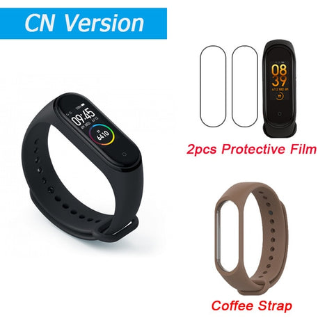 In Stock New Xiaomi Mi Band 4 Smart Miband 4 0.95" AMOLED Screen Waterproof Heart Rate Fitness 135mAh 20 Bluetooth 5.0 50ATM - RELEVAZA