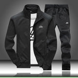 Sets Tracksuit Men Autumn Winter Hooded Sweatshirt Drawstring Outfit Sportswear 2019 Male Suit Pullover Two Piece Set Casual - RELEVAZA