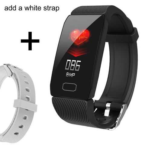 Smart Band Blood Pressure Q1 Heart Rate Monitor Fitness Tracker Smart Watch Fitness Bracelet Waterproof Weather Display Women - RELEVAZA