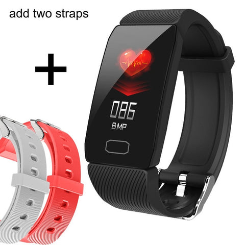 Smart Band Blood Pressure Q1 Heart Rate Monitor Fitness Tracker Smart Watch Fitness Bracelet Waterproof Weather Display Women - RELEVAZA
