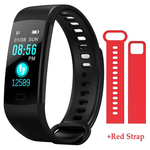 Y5 Smart Bracelet  Heart Rate Blood Pressure Monitor Tracker Fitness Tracker Smart Wristband Waterproof Smart Watch Pedometer - RELEVAZA