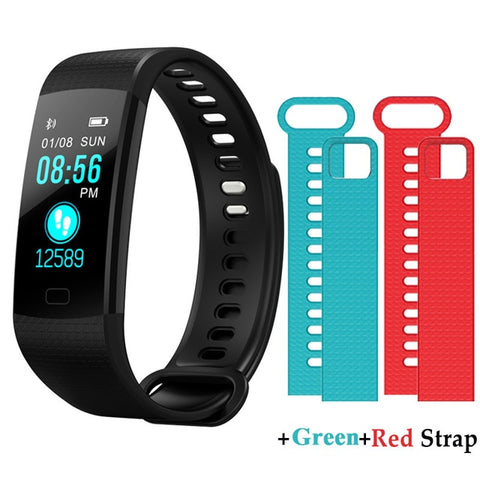 Y5 Smart Bracelet  Heart Rate Blood Pressure Monitor Tracker Fitness Tracker Smart Wristband Waterproof Smart Watch Pedometer - RELEVAZA
