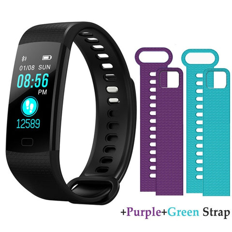 Y5 Smart Bracelet  Heart Rate Blood Pressure Monitor Tracker Fitness Tracker Smart Wristband Waterproof Smart Watch Pedometer - RELEVAZA