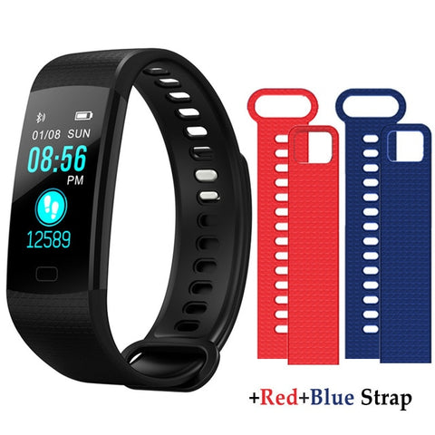 Y5 Smart Bracelet  Heart Rate Blood Pressure Monitor Tracker Fitness Tracker Smart Wristband Waterproof Smart Watch Pedometer - RELEVAZA