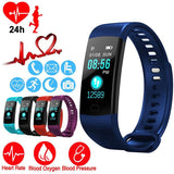 Smart Watch Sports Fitness Activity Heart Rate Tracker Blood Pressure wristband IP67 Waterproof band Pedometer for IOS Android - RELEVAZA
