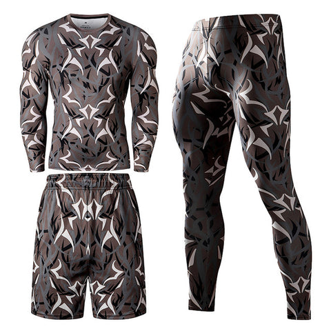 Superhero Compression Tracksuits Men's Sport Suit Quick Dry Running sets Clothes Sports Joggers Training Gym Fitness Man Set - RELEVAZA