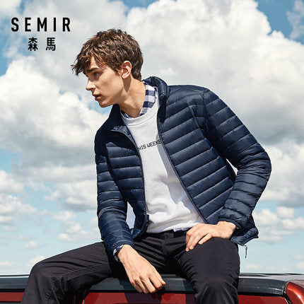 SEMIR 2019 Down Jacket Men Winter Portability Warm 90% White Duck Down Hooded Man Coat jaqueta masculino chaqueta hombre - RELEVAZA