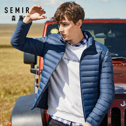 SEMIR 2019 Down Jacket Men Winter Portability Warm 90% White Duck Down Hooded Man Coat jaqueta masculino chaqueta hombre - RELEVAZA