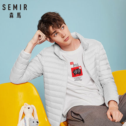 SEMIR 2019 Down Jacket Men Winter Portability Warm 90% White Duck Down Hooded Man Coat jaqueta masculino chaqueta hombre - RELEVAZA