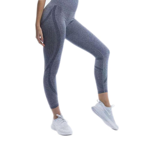Seamless Tummy Control Yoga Pants Stretchy High Waist Compression Tights Sports Pants Push Up Running Women Gym Fitness Leggings - RELEVAZA