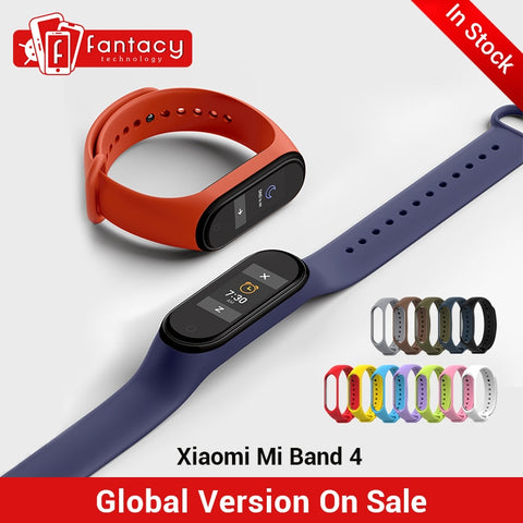 In Stock New Xiaomi Mi Band 4 Smart Miband 4 0.95" AMOLED Screen Waterproof Heart Rate Fitness 135mAh 20 Bluetooth 5.0 50ATM - RELEVAZA