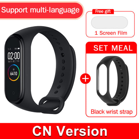 Global version original xiaomi mi band 4 color screen 2019 latest music smart bracelet heart rate fitness 135mAh bluetooth 5.0 - RELEVAZA