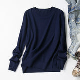 Casual Round Neck Cashmere Sweater Woman Pullovers White Pink Knitting Sweater Female Jumpers 2019 Winter Clothes - RELEVAZA