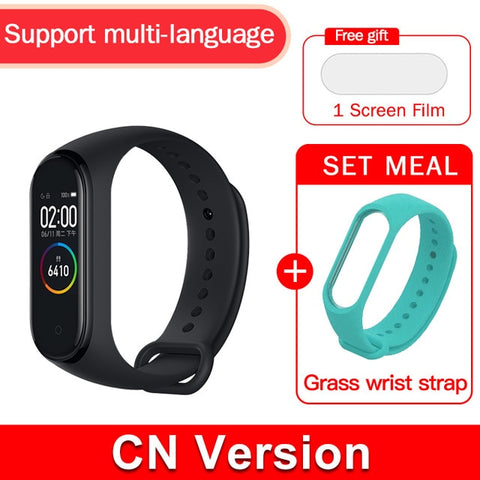 Global version original xiaomi mi band 4 color screen 2019 latest music smart bracelet heart rate fitness 135mAh bluetooth 5.0 - RELEVAZA