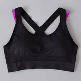 LUKITAS Women Sports Bra Top Fitness Push Up Cross Strap Sexy Yoga Bra Gym Running Padded Tank Jogging Fitness  Padded Vest Tops - RELEVAZA