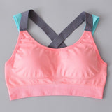LUKITAS Women Sports Bra Top Fitness Push Up Cross Strap Sexy Yoga Bra Gym Running Padded Tank Jogging Fitness  Padded Vest Tops - RELEVAZA