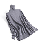 Cashmere Sweater Thin Basic Knitted Sweater Women Turtleneck Pullovers 2019 Autumn Winter Tops Female Jumpers - RELEVAZA