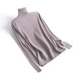 Cashmere Sweater Thin Basic Knitted Sweater Women Turtleneck Pullovers 2019 Autumn Winter Tops Female Jumpers - RELEVAZA