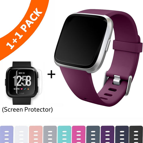 Replacement Band For Fitbit Versa/Versa Lite Starp Soft Silicone Waterproof Wrist Accessories Strap For Fit bit Versa Bracelet - RELEVAZA