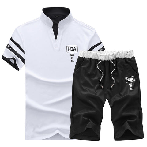 Sets Tracksuit Men Autumn Winter Hooded Sweatshirt Drawstring Outfit Sportswear 2019 Male Suit Pullover Two Piece Set Casual - RELEVAZA