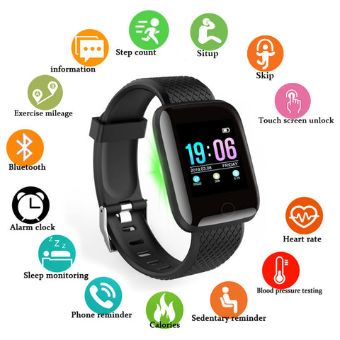 Doolnng Smart Watch Men Blood Pressure Smartwatch Women Heart Rate Monitor Fitness Tracker Watch Sport For Android IOS - RELEVAZA