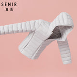 SEMIR 2019 New basic Down Winter jackets Women Winter plus velvet hooded Coats Down Winter Jacket Woman Outwear warm portable - RELEVAZA