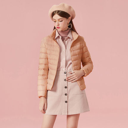 SEMIR 2019 Down Winter Jacket Women Cotton Short Jackets New Down Padded Hooded Warm Autumn Slim Coat Female Casual Tops - RELEVAZA