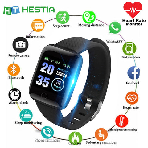 Health Bracelet 5 in 1 Fitness Tracker Activity Smart Band Pedometer Sports Health Wristband Cardio Tonometer Blood Pressure - RELEVAZA