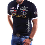 ZOGAA Suumer Men Casual Polo Shirt Guys Cotton Short Sleeve Printed Polo Shirt Male Casual Slim Fit Solid Polo Shirt 2019 Hot - RELEVAZA