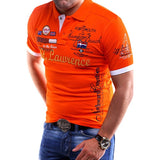 ZOGAA Suumer Men Casual Polo Shirt Guys Cotton Short Sleeve Printed Polo Shirt Male Casual Slim Fit Solid Polo Shirt 2019 Hot - RELEVAZA