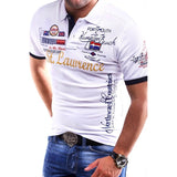 ZOGAA Suumer Men Casual Polo Shirt Guys Cotton Short Sleeve Printed Polo Shirt Male Casual Slim Fit Solid Polo Shirt 2019 Hot - RELEVAZA