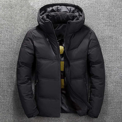 2019 Winter New Jacket Mens Quality Thermal Thick Coat Snow Red Black Parka Male Warm Outwear Fashion White Duck Down Jacket Men - RELEVAZA