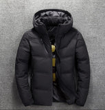 2019 Winter New Jacket Mens Quality Thermal Thick Coat Snow Red Black Parka Male Warm Outwear Fashion White Duck Down Jacket Men - RELEVAZA