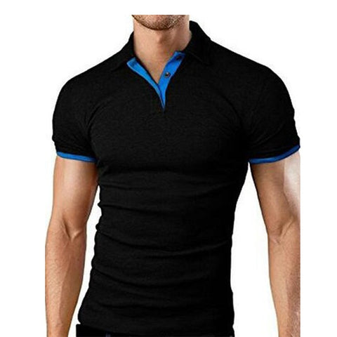 Summer short Sleeve Polo Shirt men Turn-over Collar fashion casual Slim Breathable Solid Color Business polo shirt  2019 TJWLKJ - RELEVAZA