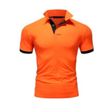 Summer short Sleeve Polo Shirt men Turn-over Collar fashion casual Slim Breathable Solid Color Business polo shirt  2019 TJWLKJ - RELEVAZA