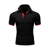 Summer short Sleeve Polo Shirt men Turn-over Collar fashion casual Slim Breathable Solid Color Business polo shirt  2019 TJWLKJ - RELEVAZA