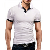 Summer short Sleeve Polo Shirt men Turn-over Collar fashion casual Slim Breathable Solid Color Business polo shirt  2019 TJWLKJ - RELEVAZA