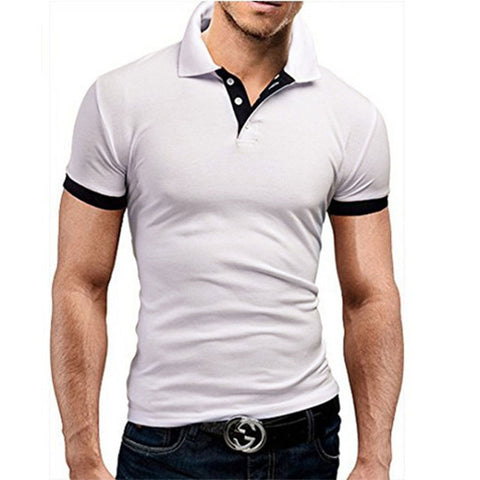 Summer short Sleeve Polo Shirt men Turn-over Collar fashion casual Slim Breathable Solid Color Business polo shirt  2019 TJWLKJ - RELEVAZA