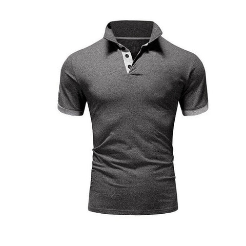 Summer short Sleeve Polo Shirt men Turn-over Collar fashion casual Slim Breathable Solid Color Business polo shirt  2019 TJWLKJ - RELEVAZA