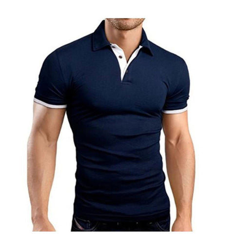 Summer short Sleeve Polo Shirt men Turn-over Collar fashion casual Slim Breathable Solid Color Business polo shirt  2019 TJWLKJ - RELEVAZA