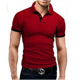 Summer short Sleeve Polo Shirt men Turn-over Collar fashion casual Slim Breathable Solid Color Business polo shirt  2019 TJWLKJ - RELEVAZA