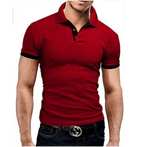 Summer short Sleeve Polo Shirt men Turn-over Collar fashion casual Slim Breathable Solid Color Business polo shirt  2019 TJWLKJ - RELEVAZA
