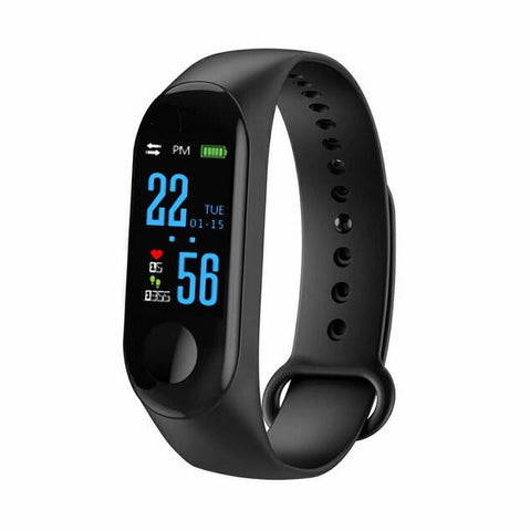 Doolnng M3 Plus Sport Fitness tracker Watch Smartband Smart Bracelet Blood Pressure Heart Rate Monitor Smart band Wristband Men - RELEVAZA